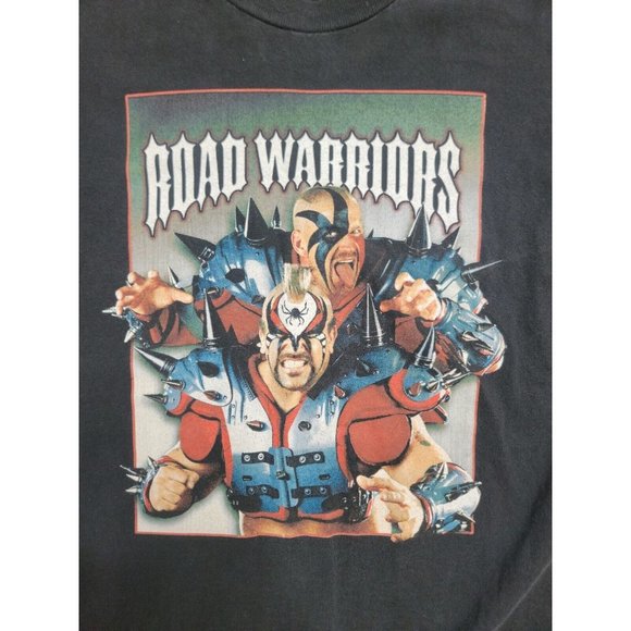 Vintage 2002 The Road Warriors Legion of Doom Shirt L WWF WWE - Picture 3 of 8
